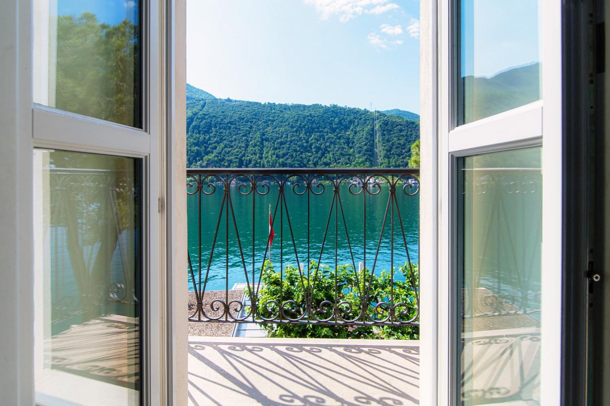 Il Balcone Sul Lago By Quokka 360 - Historic Lakeside Flat In Morcote Buitenkant foto